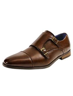 Men's Dress Loafer Shoes Monk Strap Slip On Loafers