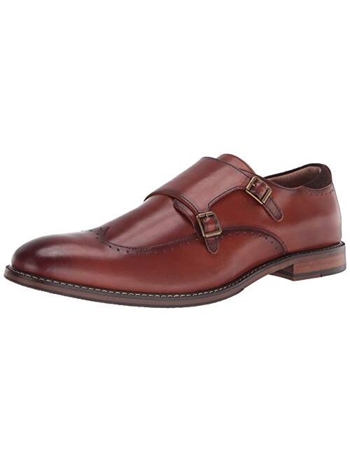 STACY ADAMS Men's Farwell Wingtip Double Monk Strap Loafer