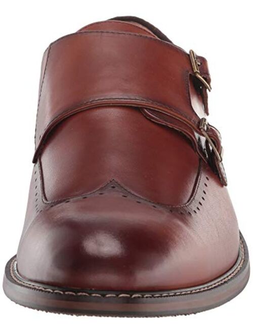 STACY ADAMS Men's Farwell Wingtip Double Monk Strap Loafer