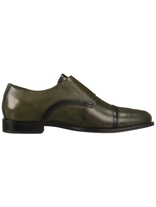 MARC JOSEPH NEW YORK Men's Leather Double Monk Dress Shoe Oxford