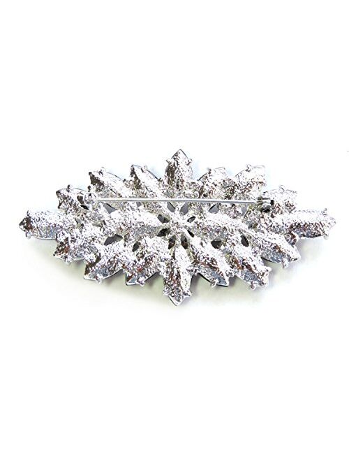Faship Big Marquise Pin Brooch Vintage Style