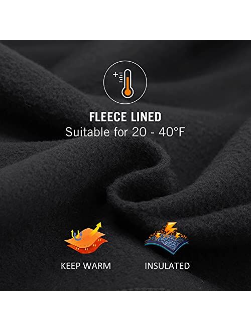 BALEAF Women's Fleece Lined Leggings Warm Running Tights Thermal Insulated Cycling Hiking Biking Pants Cold Weather Gear