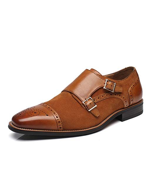 La Milano Boy's Tan Genuine Leather Slip On Dress Shoes AT922005 