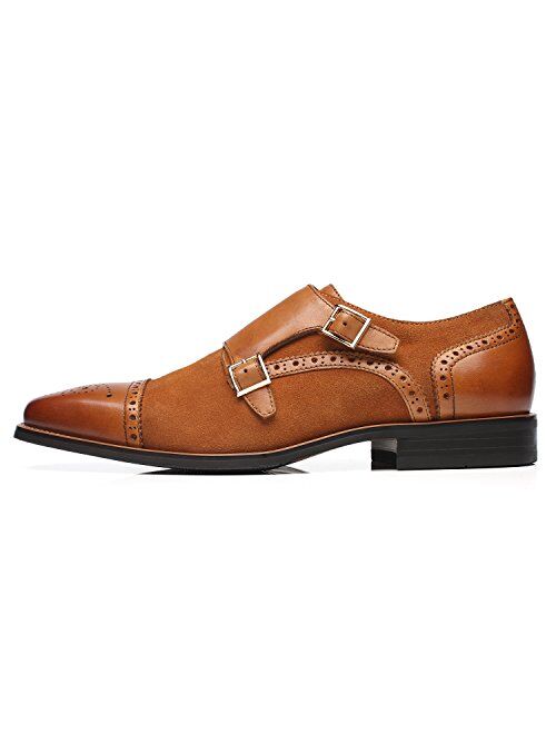 La Milano Boys Tan Genuine Leather Oxford Dress Shoes Style# AT922013 