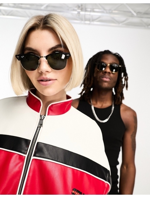 Ray-Ban RB3016 clubmaster sunglasses in black