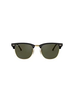 Rb3016f Clubmaster Asian Fit Square Sunglasses