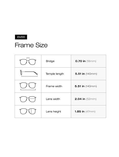 EVEE Classic Half Frame Polarized Semi-Rimless Sunglasses (NEERD)