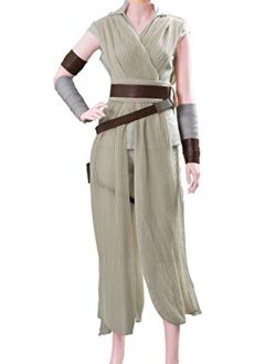 ClSSTEV Women's Rey Cosplay Costume Halloween Cosplay Costume Jacket Tunic Outfit