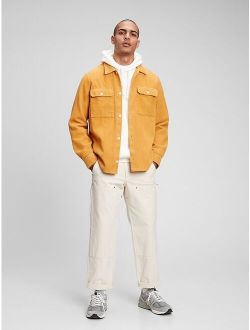 Corduroy Textured Relaxed Fit Shirt Jacket