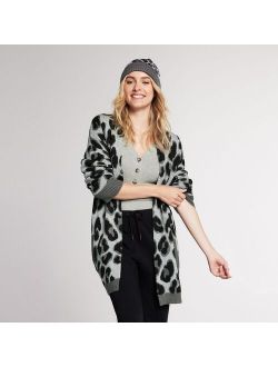 Women's Yummy Sweater Co. Bold Leopard Cardigan