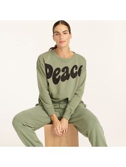 University terry "Peace" sweatshirt