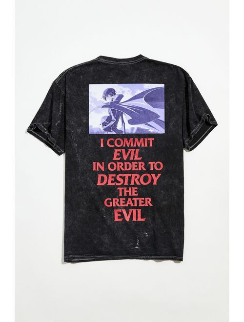 Urban outfitters Code Geass Evil Short Sleeve Tee
