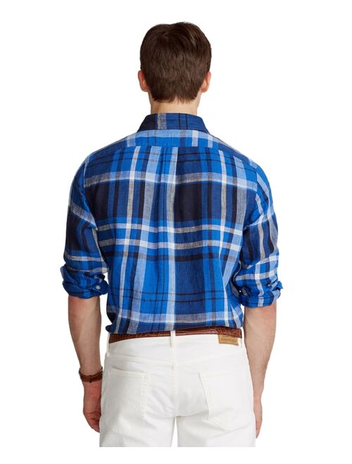 Polo Ralph Lauren Men's Classic-Fit Plaid Linen Shirt
