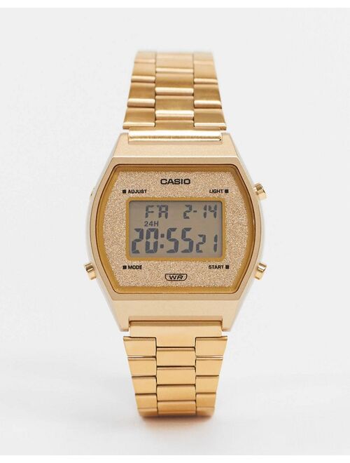 Casio digital bracelet watch in gold