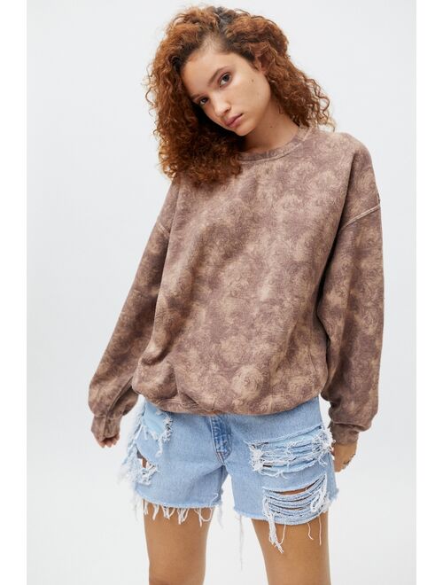 Urban Renewal Recycled Rose Dye Crew Neck Sweatshirt