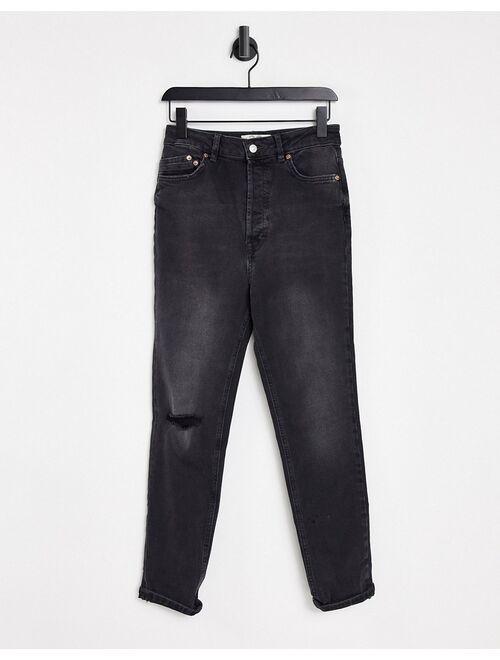 We The Free by Free People Zuri mom jeans in washed black
