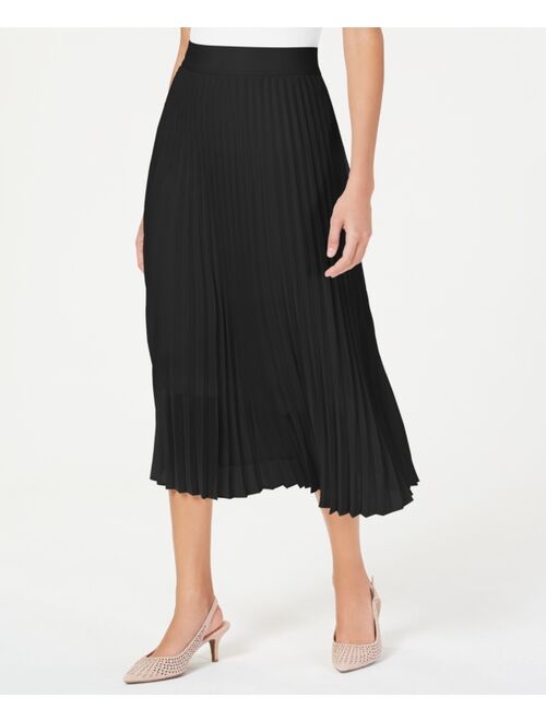 Alfani Plisse Pleated Midi Skirt, Created for Macy's