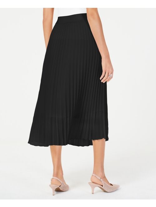 Alfani Plisse Pleated Midi Skirt, Created for Macy's