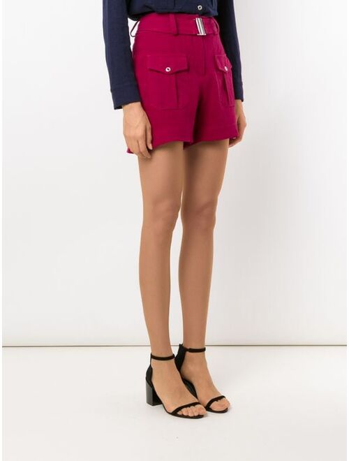 Olympiah Roma belted waist shorts