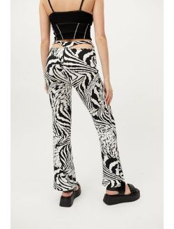 Remnants Abstract Zebra Flare Pant