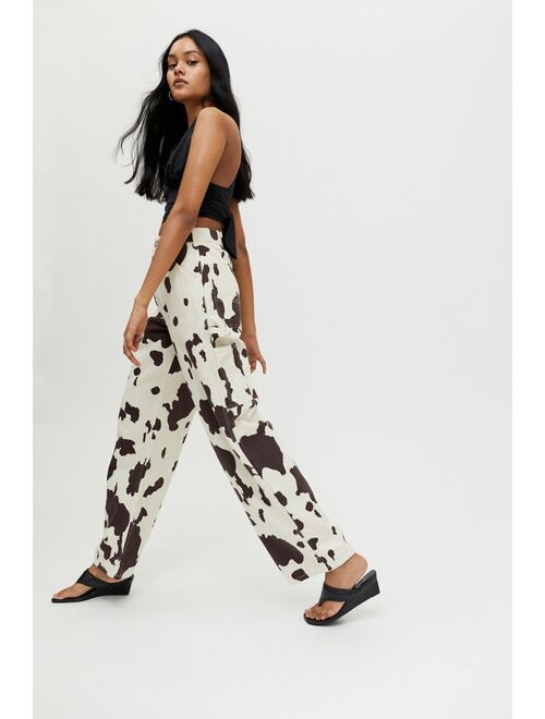 BDG Juno Cow Print High-Waisted Pant