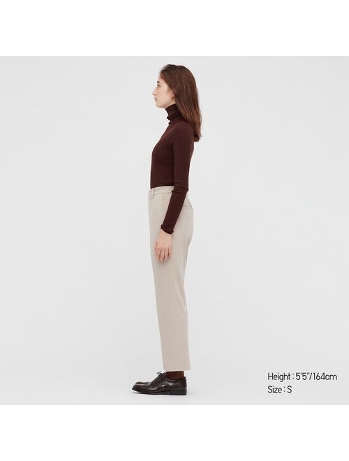 Uniqlo WOMEN SMART 2-WAY STRETCH BRUSHED ANKLE-LENGTH PANTS