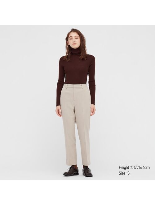 Uniqlo WOMEN SMART 2-WAY STRETCH BRUSHED ANKLE-LENGTH PANTS