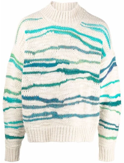 Isabel Marant Intarsia-Knit Long Sleeve Sweaters