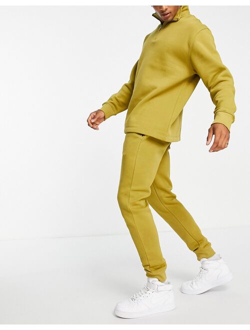 Topman skinny sweatpants in olive green - part of a set
