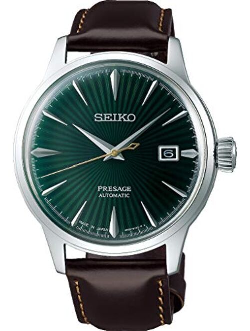 Seiko presage Mens Analog Automatic Watch with Leather Bracelet SRPD37J1