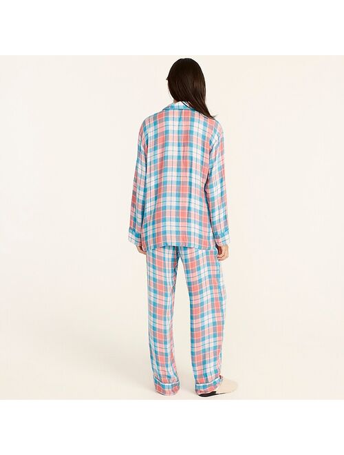 J.Crew Flannel long-sleeve pajama set in plaid