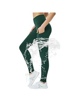 STRETCHUP Women's Fleece Lined Leggings with Pocket Waterproof High Waisted Thermal Winter Yoga Pant for Women Workout