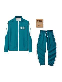 Squid Game cosplay Costume.2021 South Korea Movie Squid Game Sweatshirt Hoodies Pullover Round