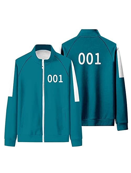 Squid Game cosplay Costume.2021 South Korea Movie Squid Game Sweatshirt Hoodies Pullover Round