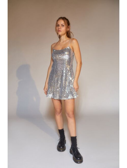 Urban outfitters UO Gretta Sequin Slip Mini Dress
