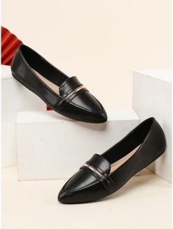 Metal Decor Loafers