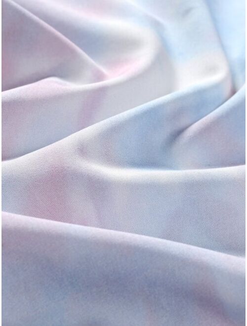 Shein Men Tie Dye Button Through Shirt