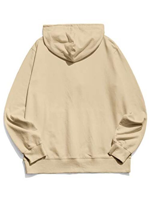 ZAFUL Men Long Sleeve Hoodie Casual Sweatshirt Tops with Pocket Drawstring