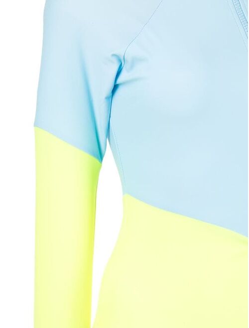 Nazar colour-block surf suit