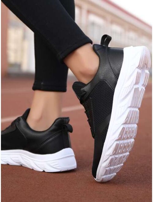 Shein Minimalist Lace-up Front Running Shoes
