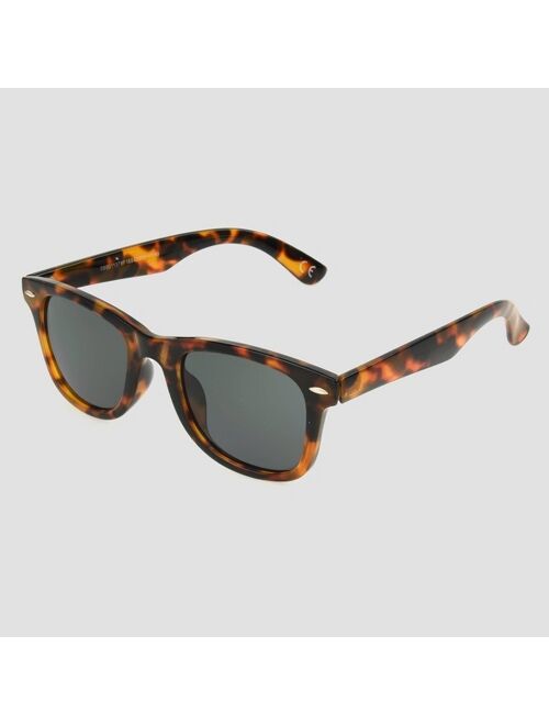 Men's Square Tortoise Shell Print Sunglasses - Original Use™ Brown