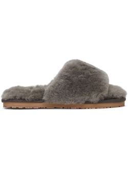 Mou Grey Sheepskin Slides