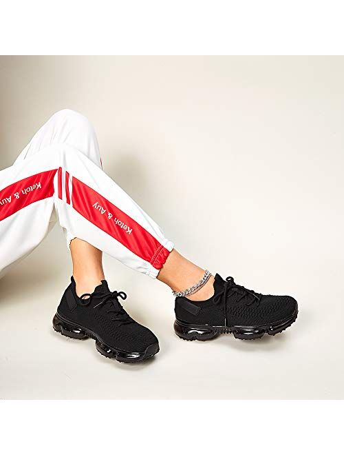 Sneakers Breathable Mesh Walking Slip-On Ladies Sport Air Cushion Walking Shoes