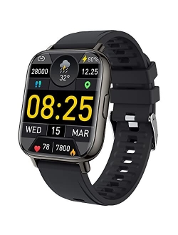 Smart Watch, mebossco Fitness Tracker for Women Men, 1.69 Inch Smartwatch with Sleep Heart Rate Monitor, IP68 Waterproof Sports Watch with Step Counter, Fitness Watch for
