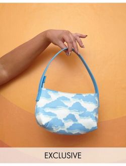 Labelrail x Francesca Perks shoulder bag in cloud print