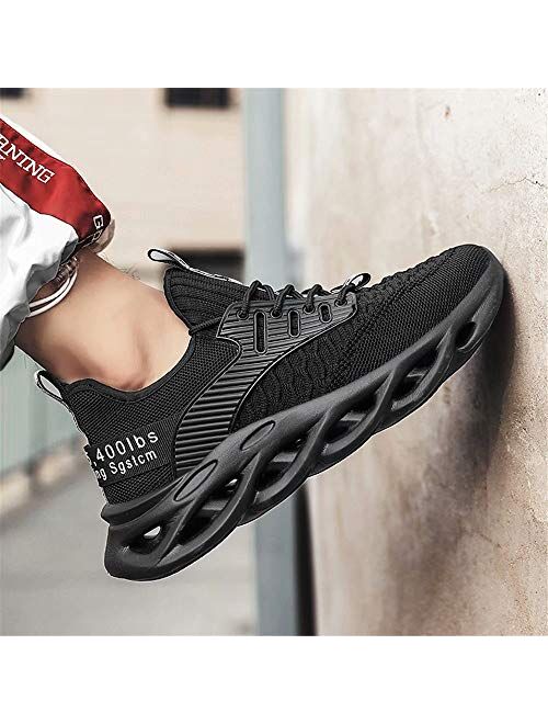 GSLMOLN Running Shoes Men Fashion Mesh Ultra Lightweight Sport Gym Shoes Mens Cross Training Slip-On Casual Shoes for Walking