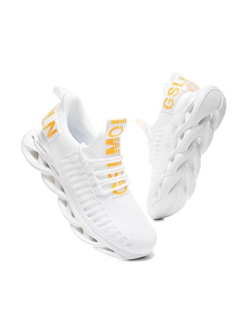 GSLMOLN Womens Walking Shoes Mesh Non Slip Lady Girls Lightweight Casual Fashion Sneakers