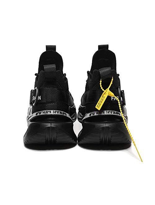 GSLMOLN Men's Fashion Sneaker Casual Slip Walking Shoes