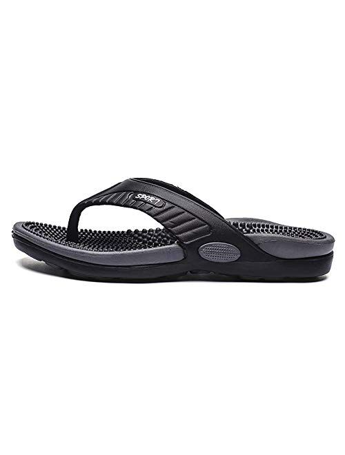 GSLMOLN Flip Flops for Men Casual Comfort Mens Thong Sandals Indoor Outdoor Sport Walking Beach Sandals