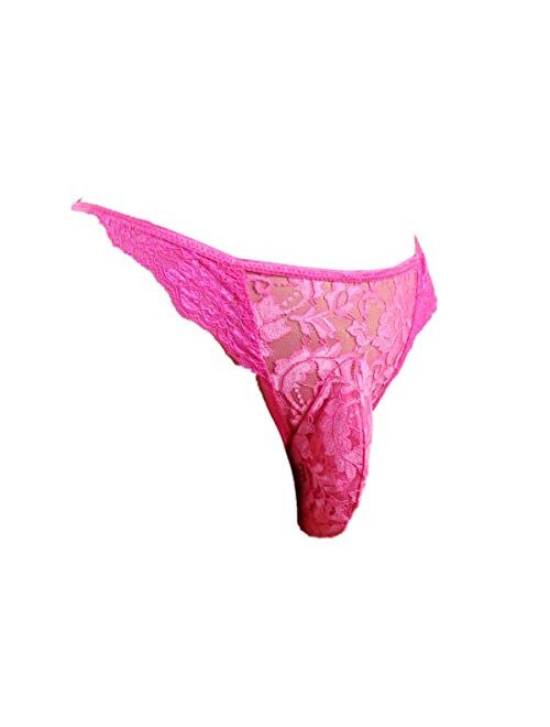 Aishani Sissy Pouch Panties Men's lace Mooning Bikini Male Girly Briefs Underwear Sexy for Men